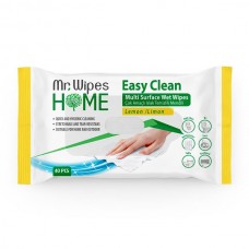 Вологі серветки для прибирання Mr. Wipes "Лимон", 40 шт